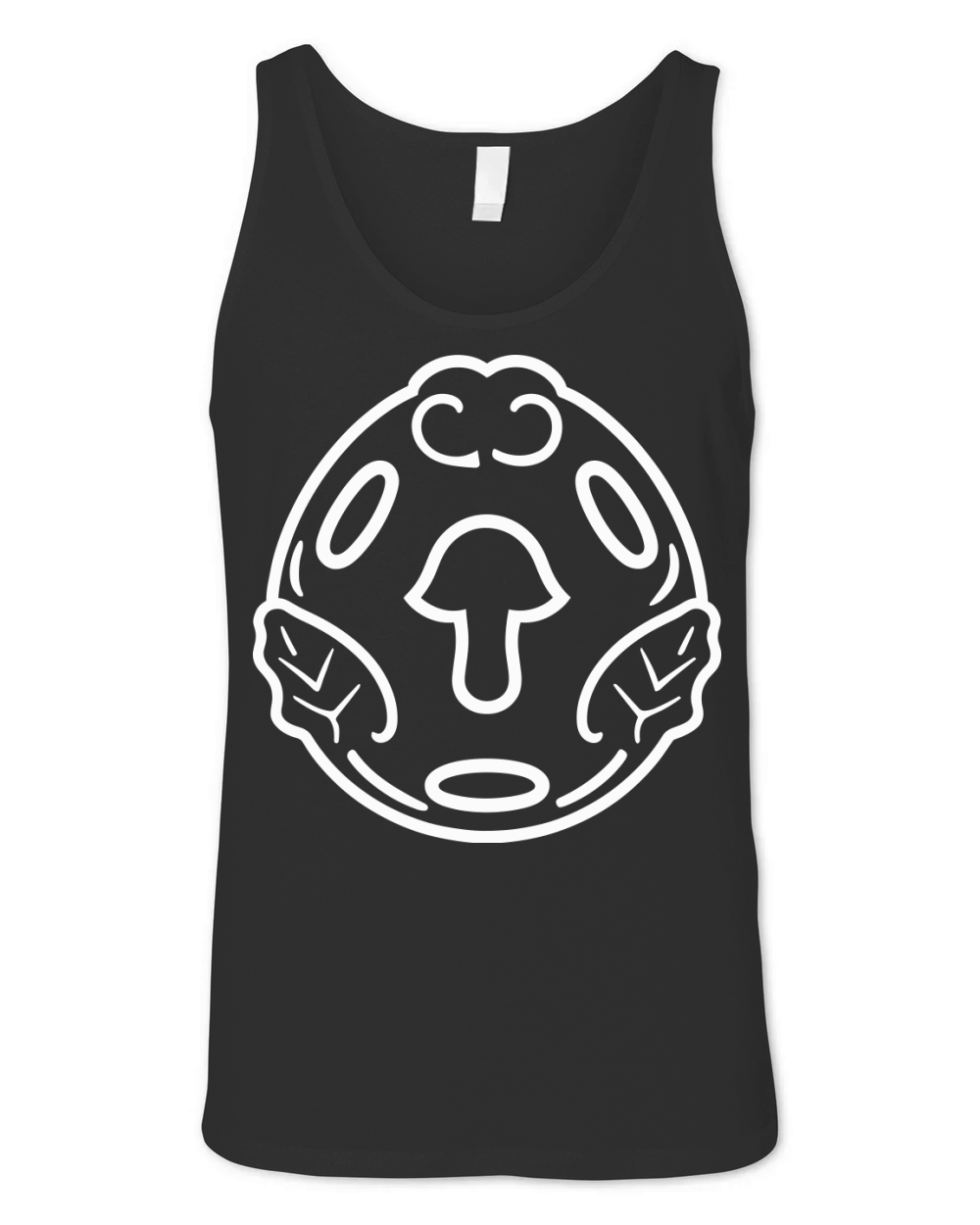 Mushroom Abstract Design Vector One Color Unisex Jersey Tank
