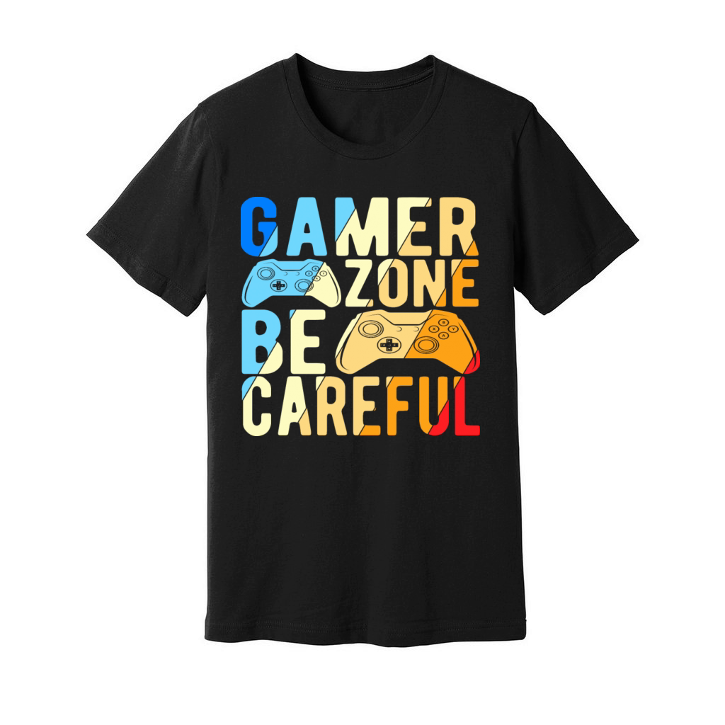 Gamer Zone Be Careful Unisex Jersey Tee