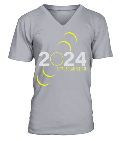 Astronomy Lovers 4.08.24 Total Solar Eclipse 2024 T Shirt V-Neck T-shirt