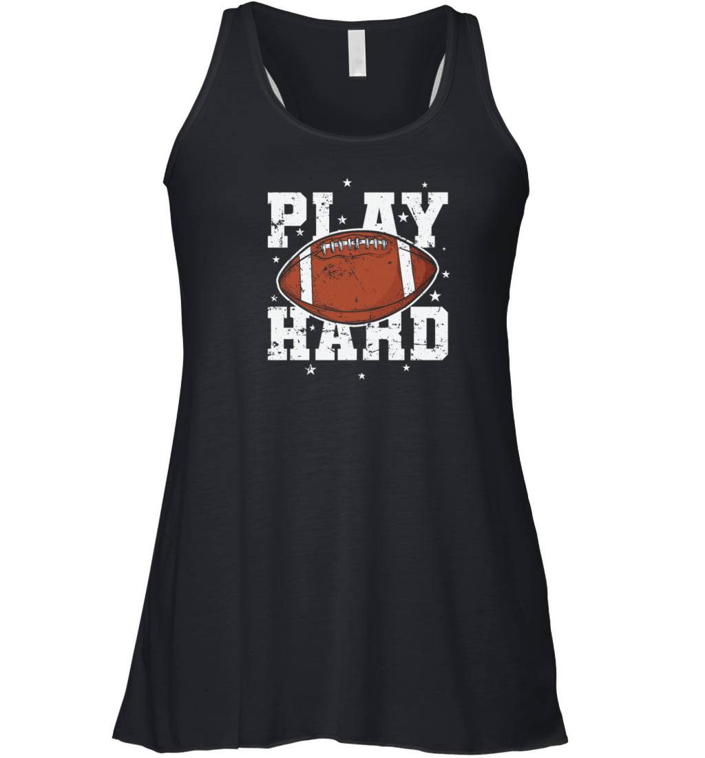 Play Hard American Football Sport USA Women's Flowy Tank Top
