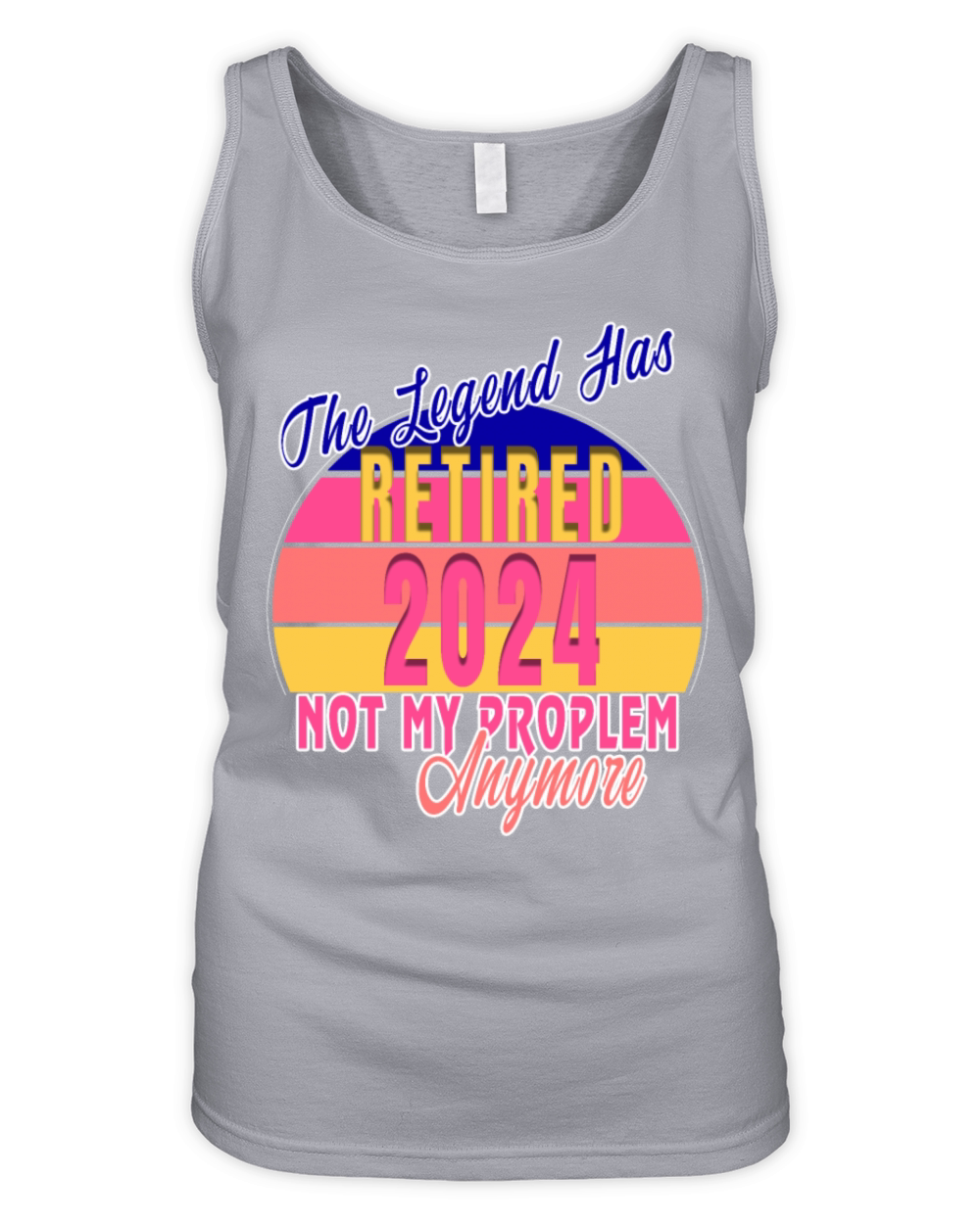 The Legend Has Officially Retired Vintage Retireme Organic Women's Tank Top