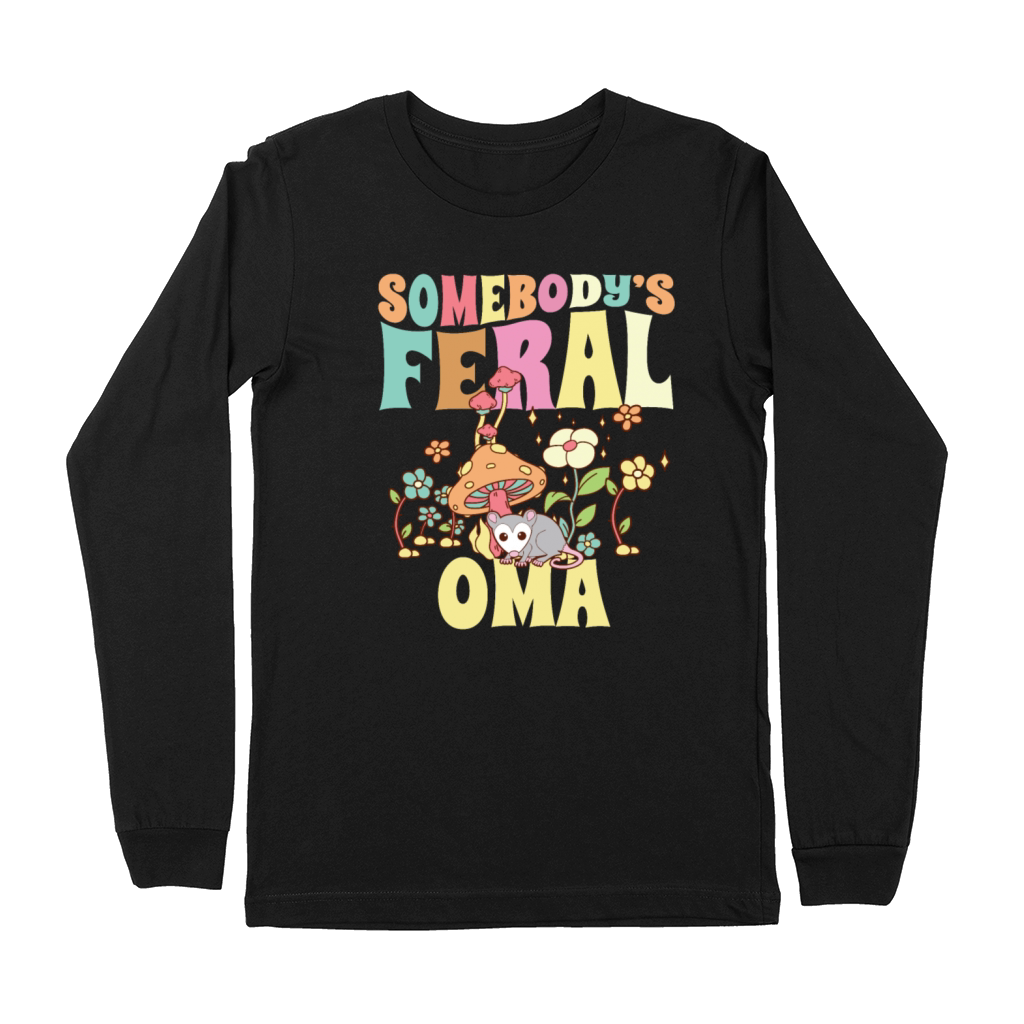 Somebodys Feral Oma German Grandmother Wild Premium Long Sleeve