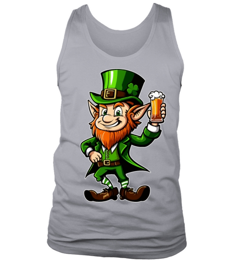 St Pattys Day Beer Drinking Leprechaun by gnarly Tank Top Unisex