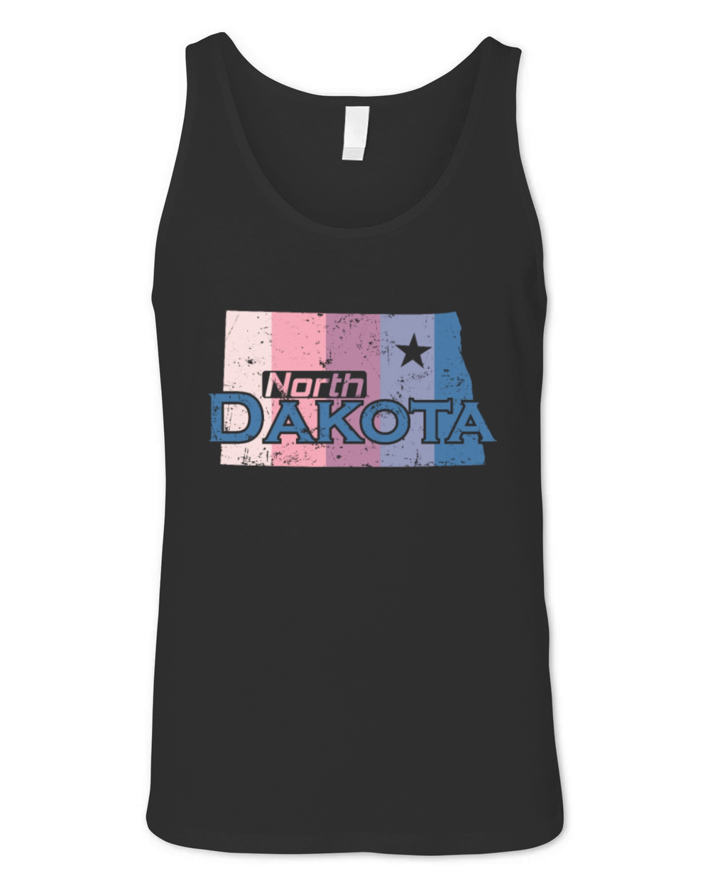 North Dakota State Outline Map USA Unisex Jersey Tank
