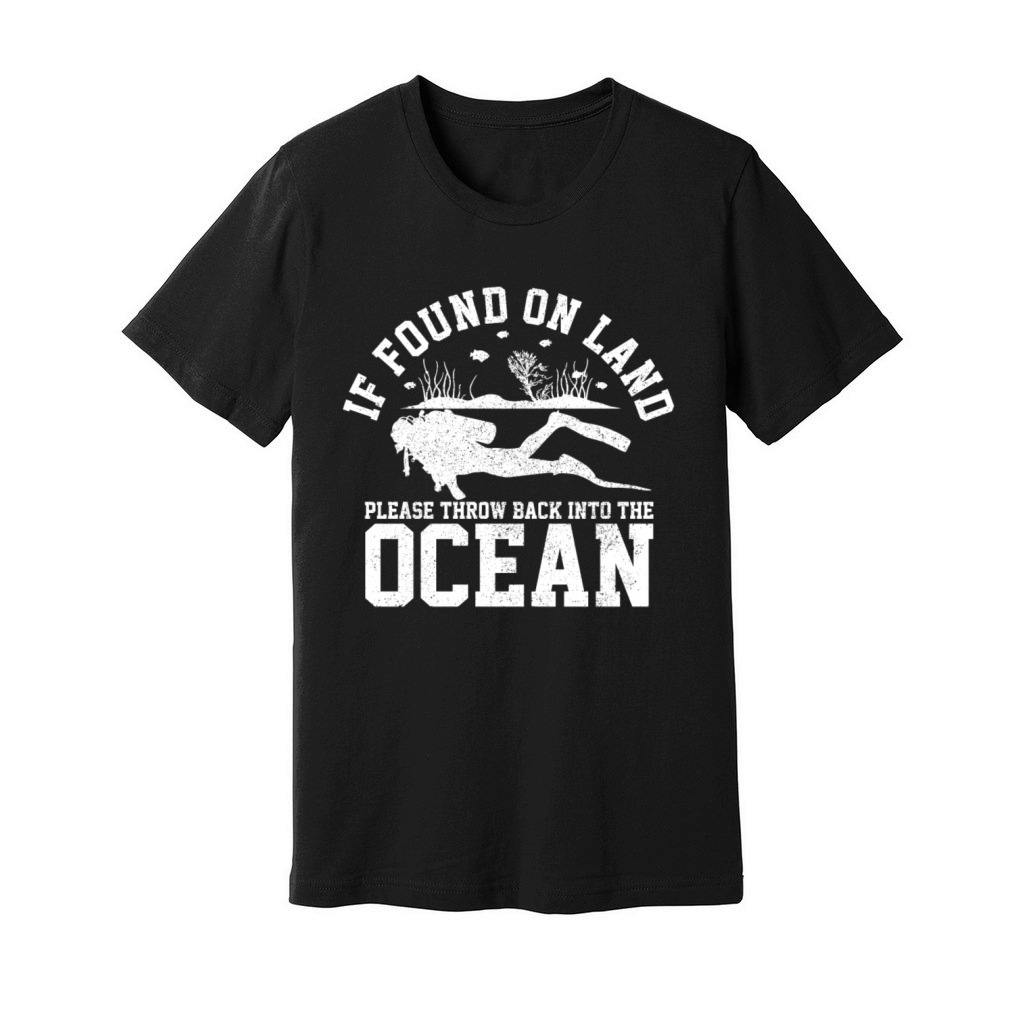 Scuba Diving Funny Vintage Diver Gift Unisex Jersey Tee