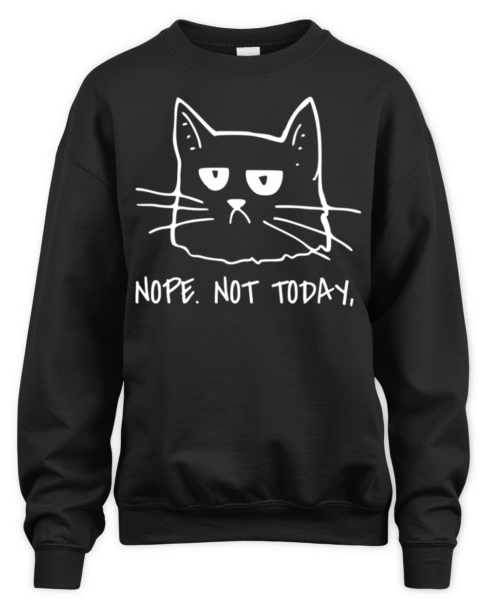 annoyed cat funny saying cats face eyes gift idea Unisex Premium Crewneck Sweatshirt