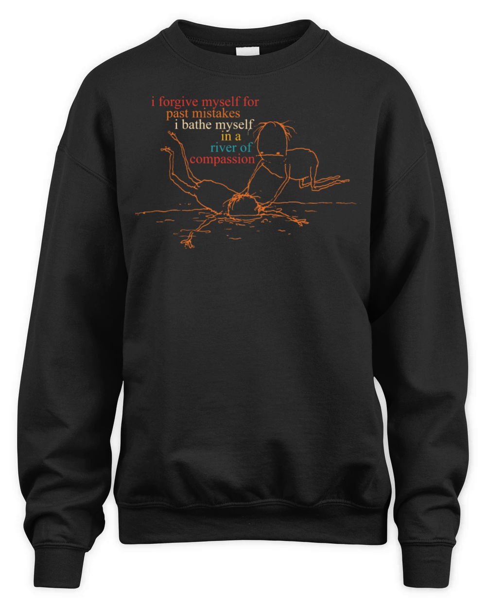 I Forgive Myself For Past Mistakes Unisex Premium Crewneck Sweatshirt
