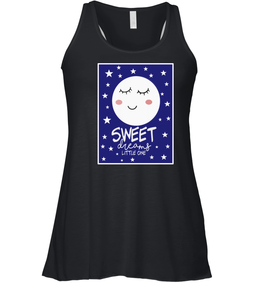 Sleepy Moon - Sweet Dreams Little One Women's Flowy Tank Top