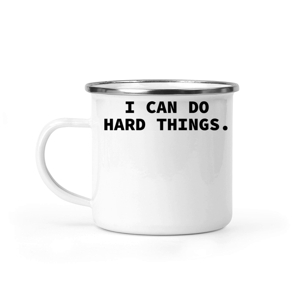 I can do hard things - gym Camping Mug