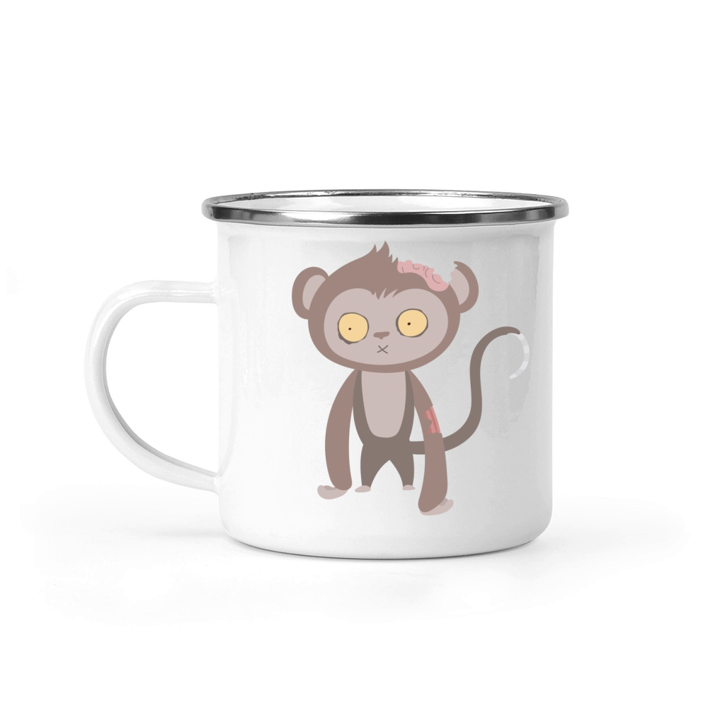 Zombie Monkey Halloween Costume Shirt Camping Mug