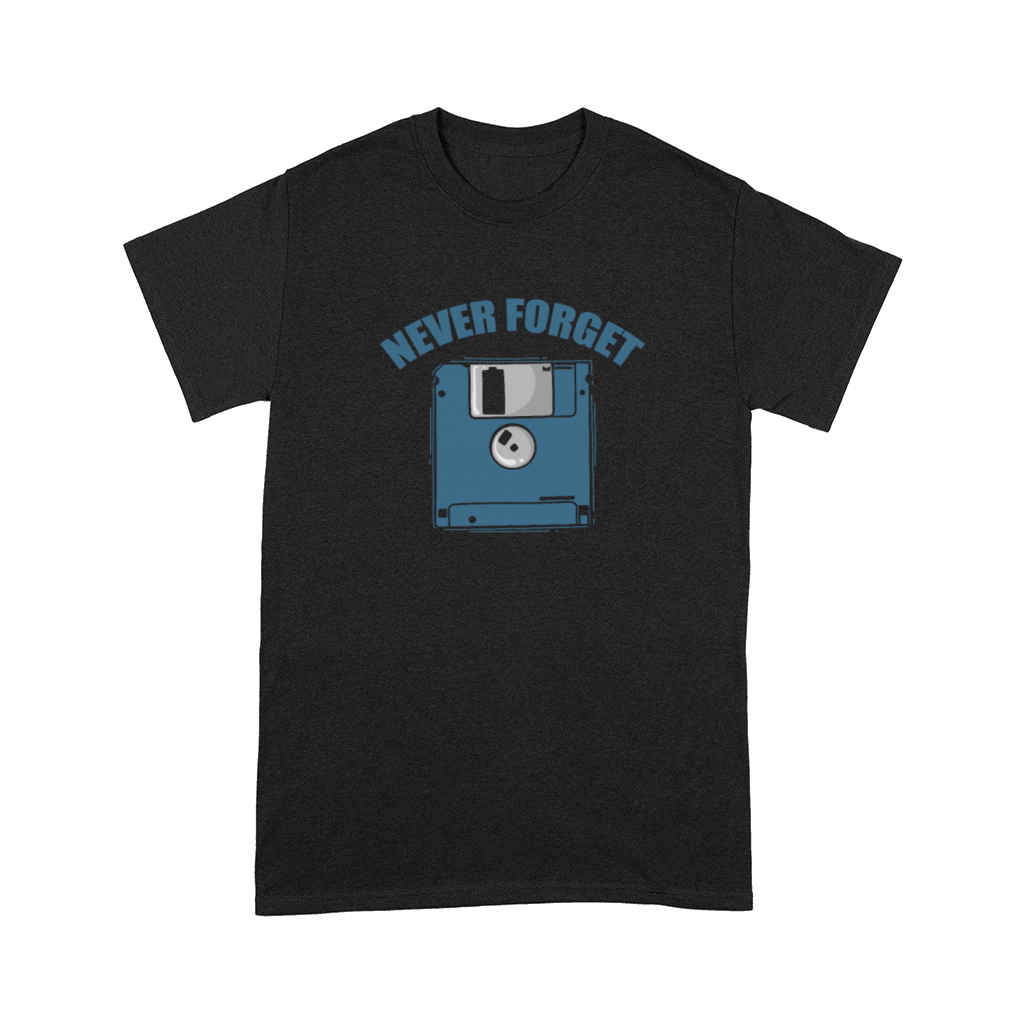 Never Forget Diskette Retro Memory Module Comfort T-shirt