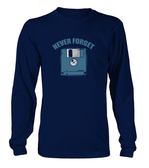 Never Forget Diskette Retro Memory Module Long sleeved Unisex