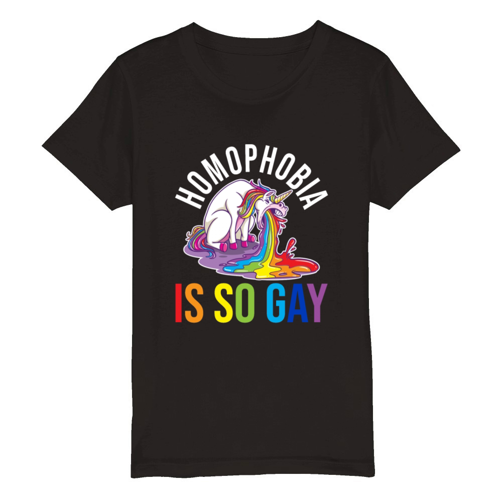 Homophobia Is So Gay Organic Kids Crewneck T-shirt