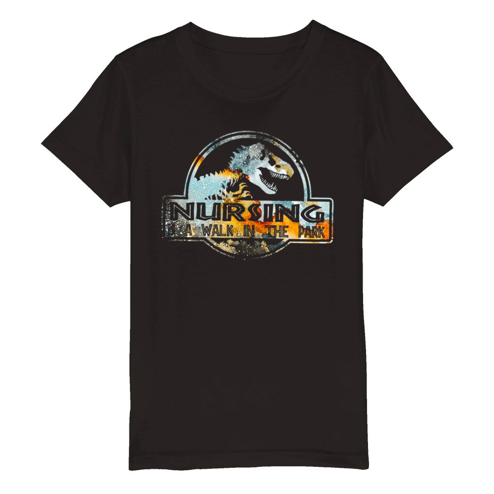 Nurse Nursing Vintage Organic Kids Crewneck T-shirt