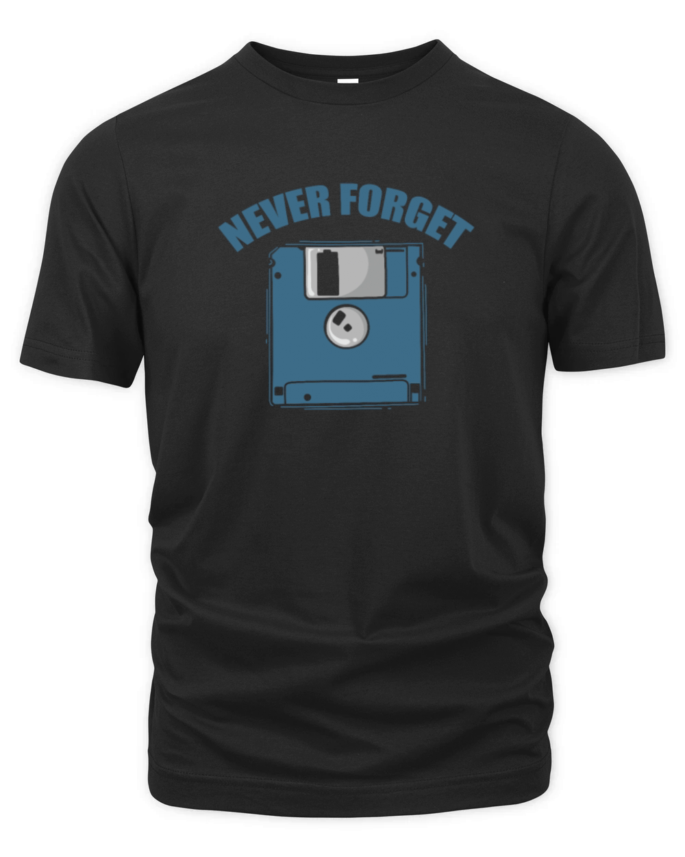 Never Forget Diskette Retro Memory Module Organic Unisex T-shirt