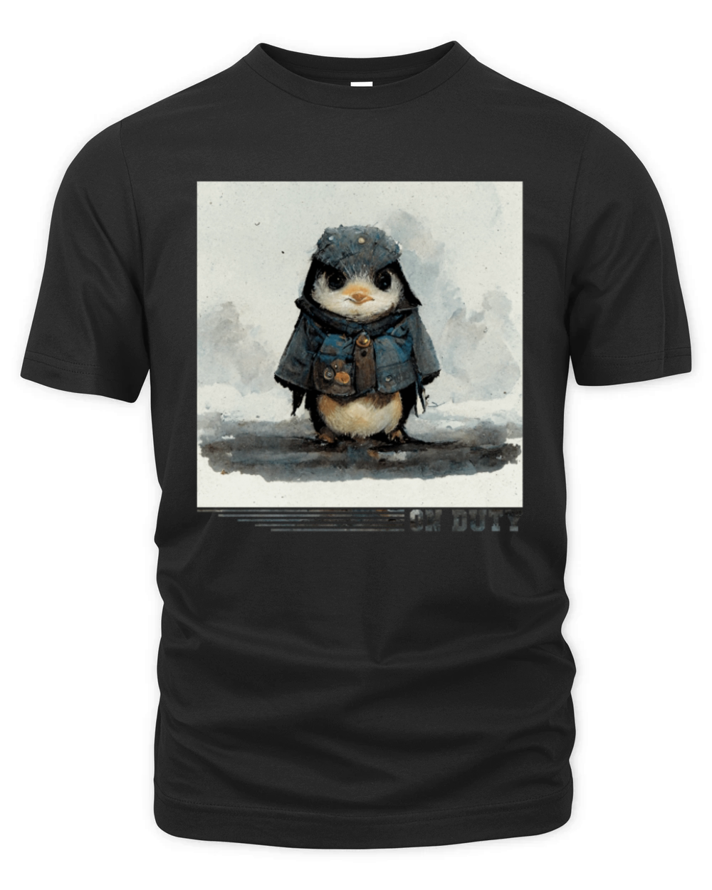 On Duty King Emperor Sea Bird Penguin Lover Organic Unisex T-shirt