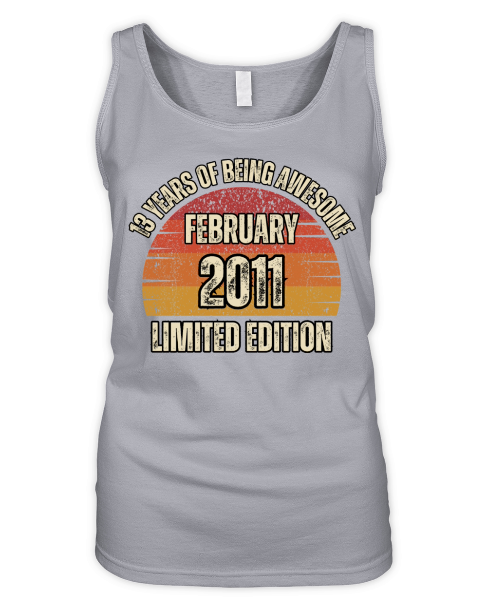 13 years of being awesome Organic Women's Tank Top