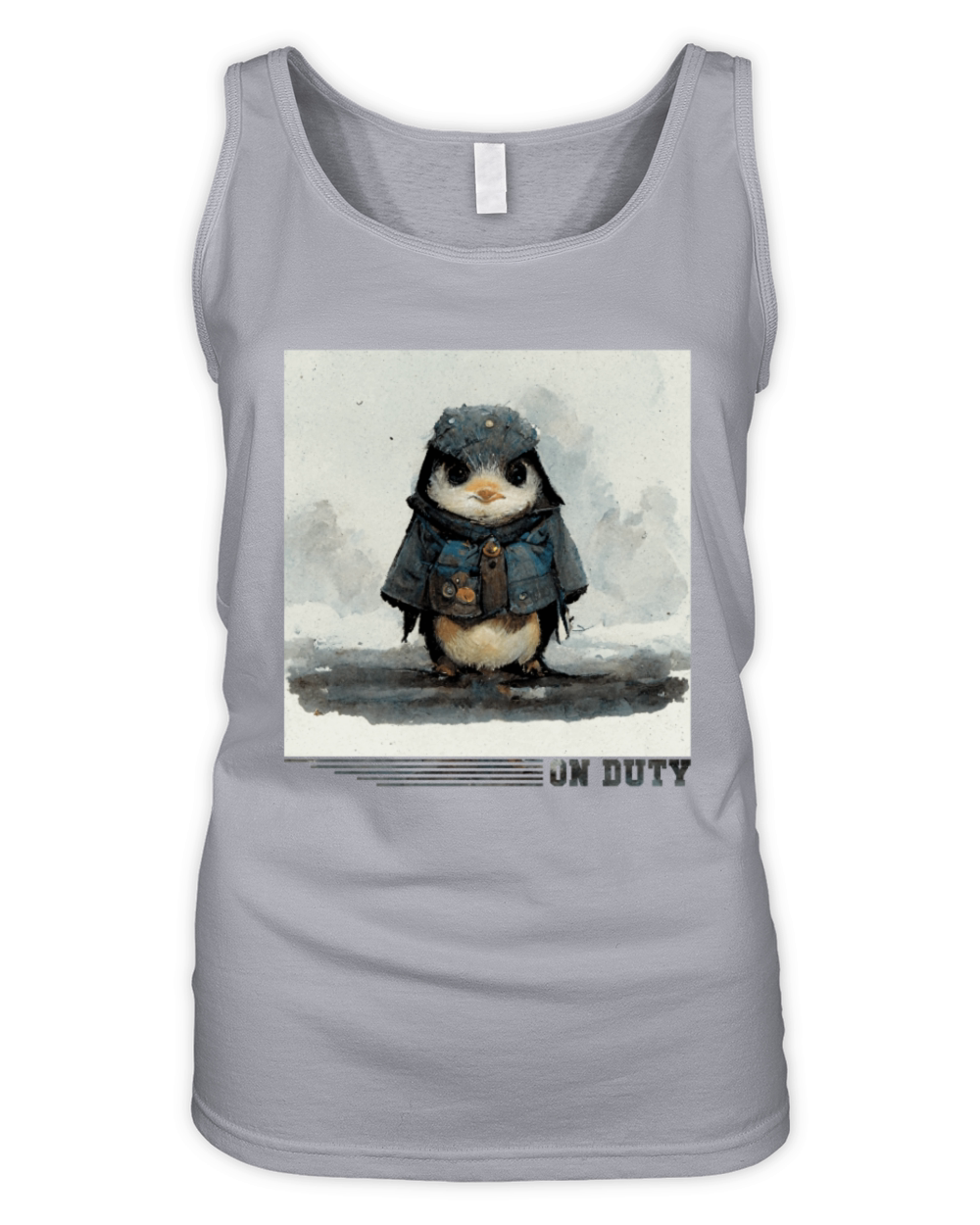 On Duty King Emperor Sea Bird Penguin Lover Organic Women's Tank Top