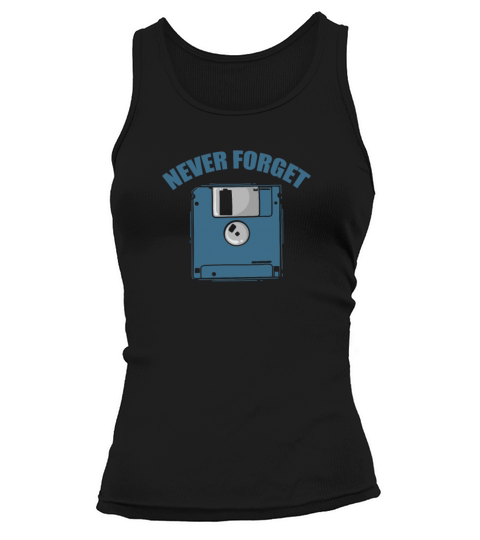 Never Forget Diskette Retro Memory Module Tank top Woman