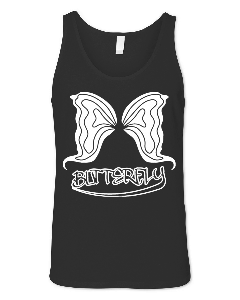 Butterfly graffiti Unisex Jersey Tank
