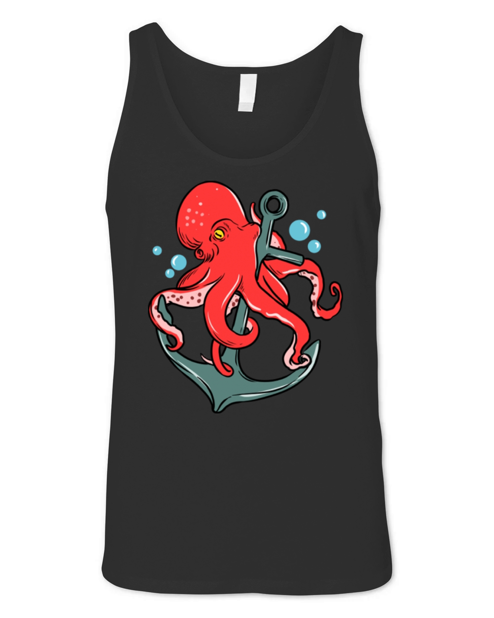 Octopus Anchor for Octopus Lover Unisex Jersey Tank