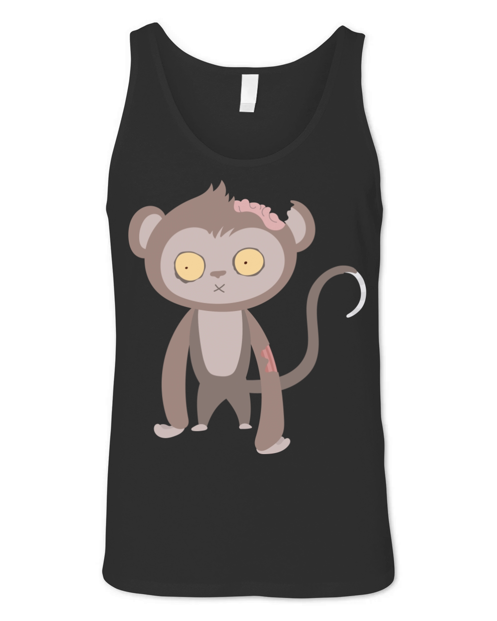 Zombie Monkey Halloween Costume Shirt Unisex Jersey Tank