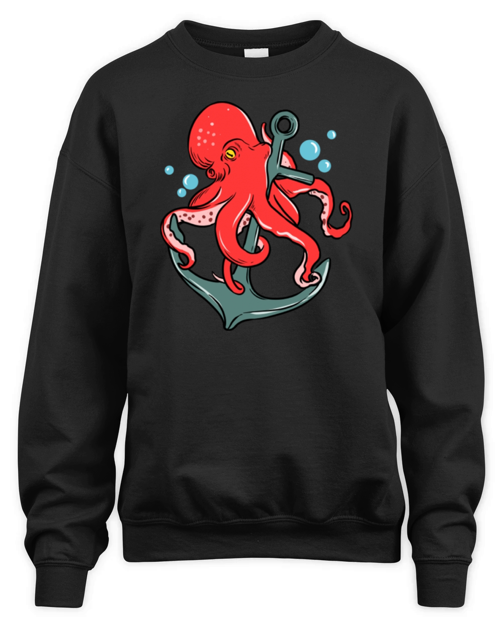 Octopus Anchor for Octopus Lover Unisex Premium Crewneck Sweatshirt