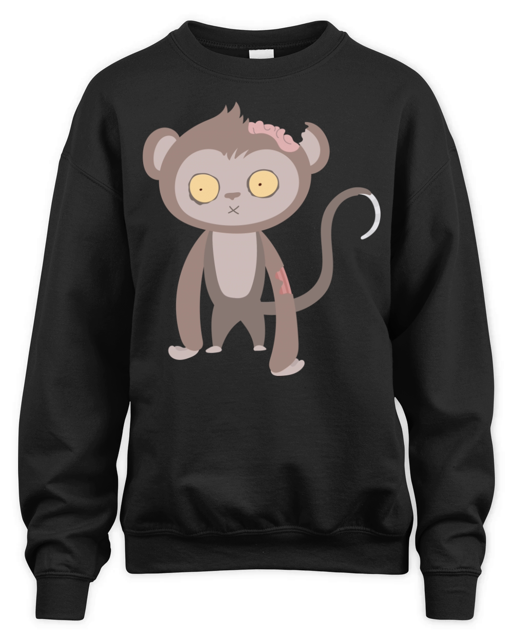 Zombie Monkey Halloween Costume Shirt Unisex Premium Crewneck Sweatshirt