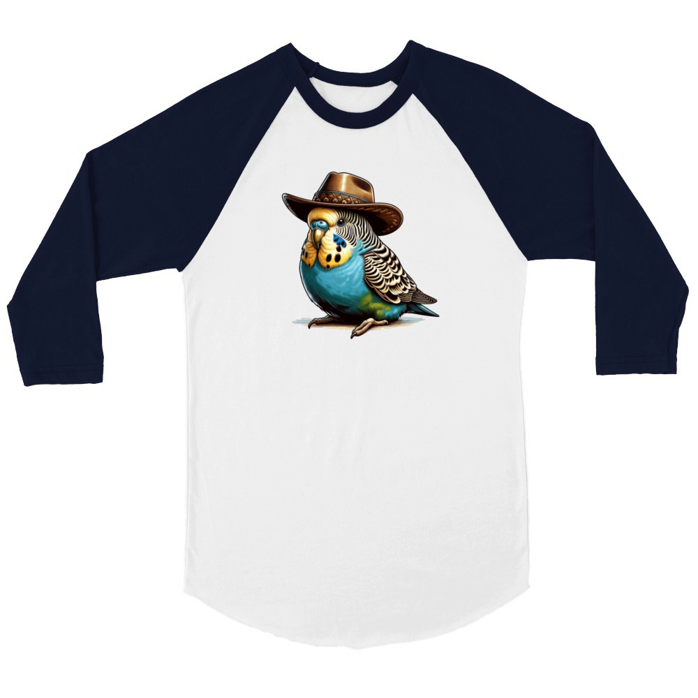 Funny Budgie saying Unisex ¾ sleeve Raglan T-shirt