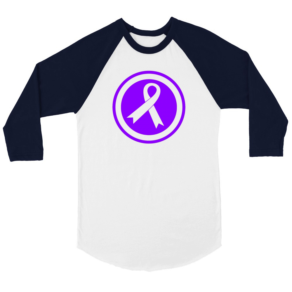Overdose Awareness Ribbon Overdose Awareness Unisex ¾ sleeve Raglan T-shirt