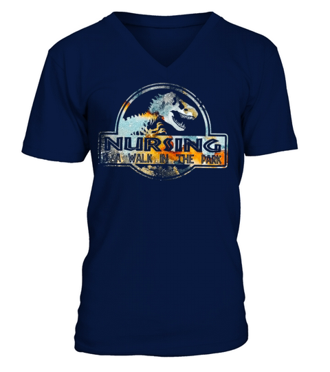 Nurse Nursing Vintage V-Neck T-shirt