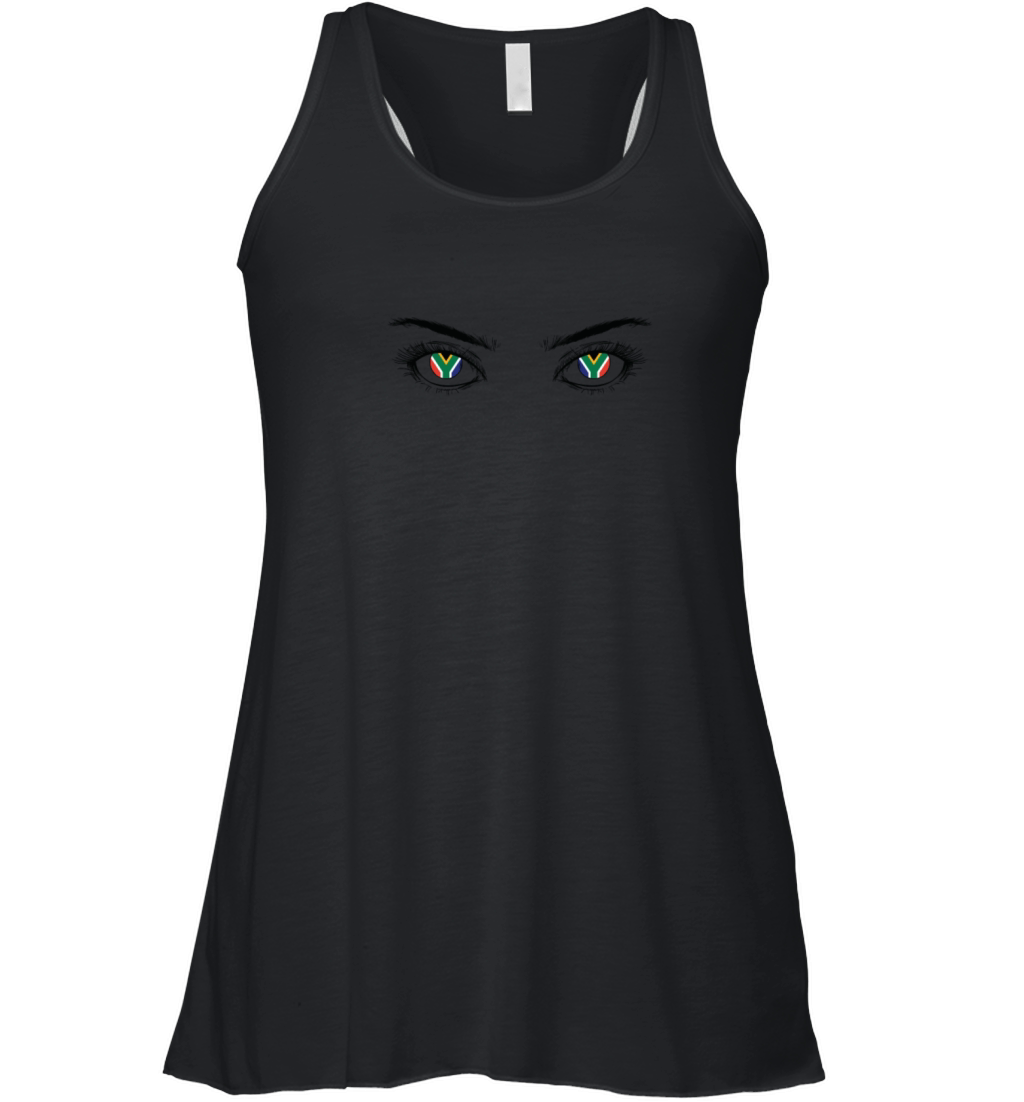 Eyes with South Africa Flag Continent Africa Women's Flowy Tank Top