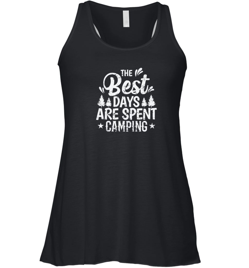 The best Days are spent Camping Vacation Women's Flowy Tank Top