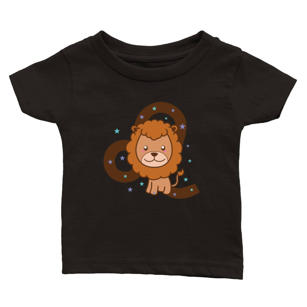 Leo Zodiac Sign as Animal Horoscope Classic Baby Crewneck T-shirt