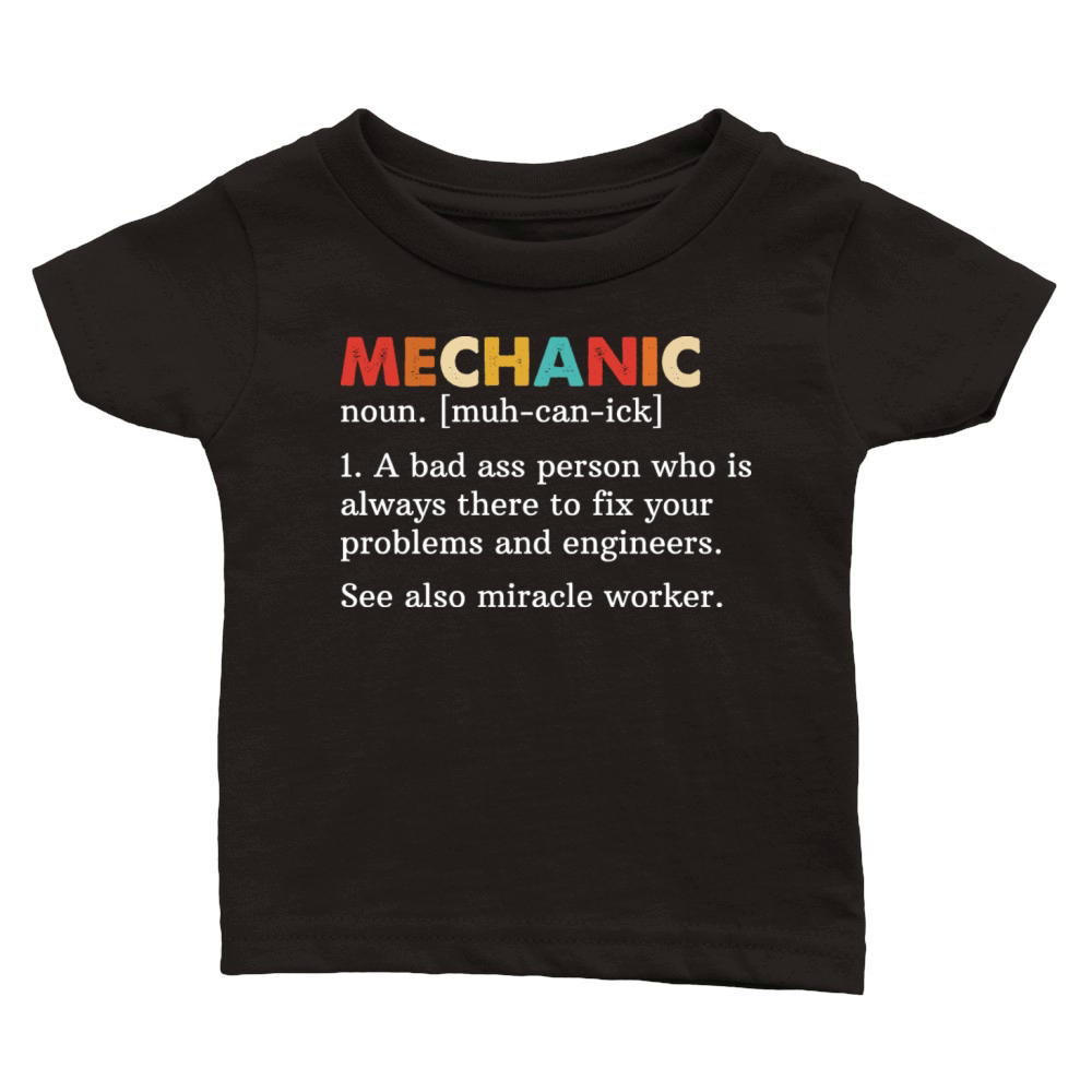 Mechanic Classic Baby Crewneck T-shirt