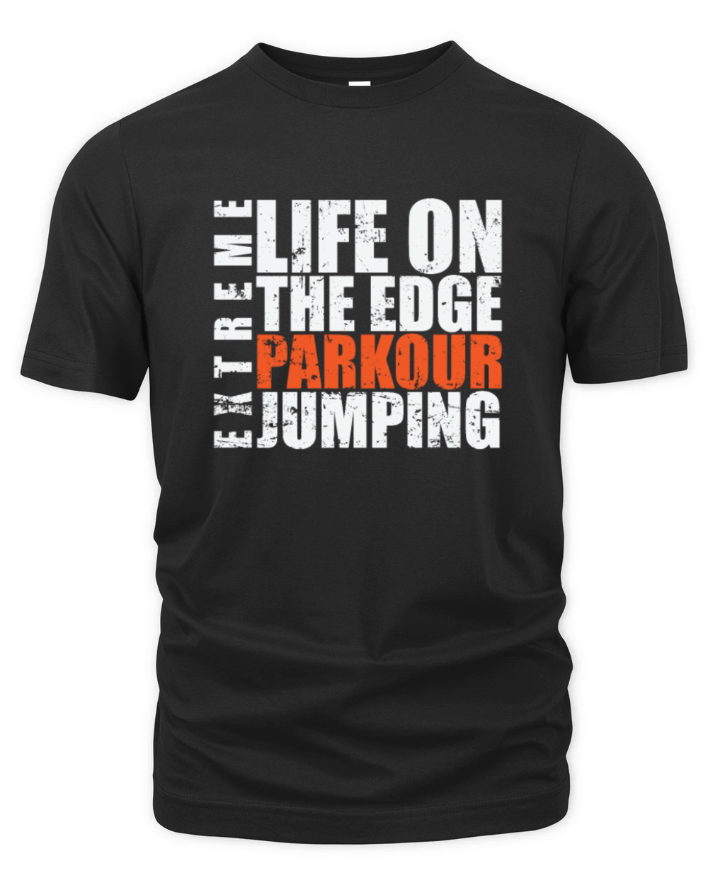 Life on the Edge Parkour Jumping Extreme Organic Unisex T-shirt