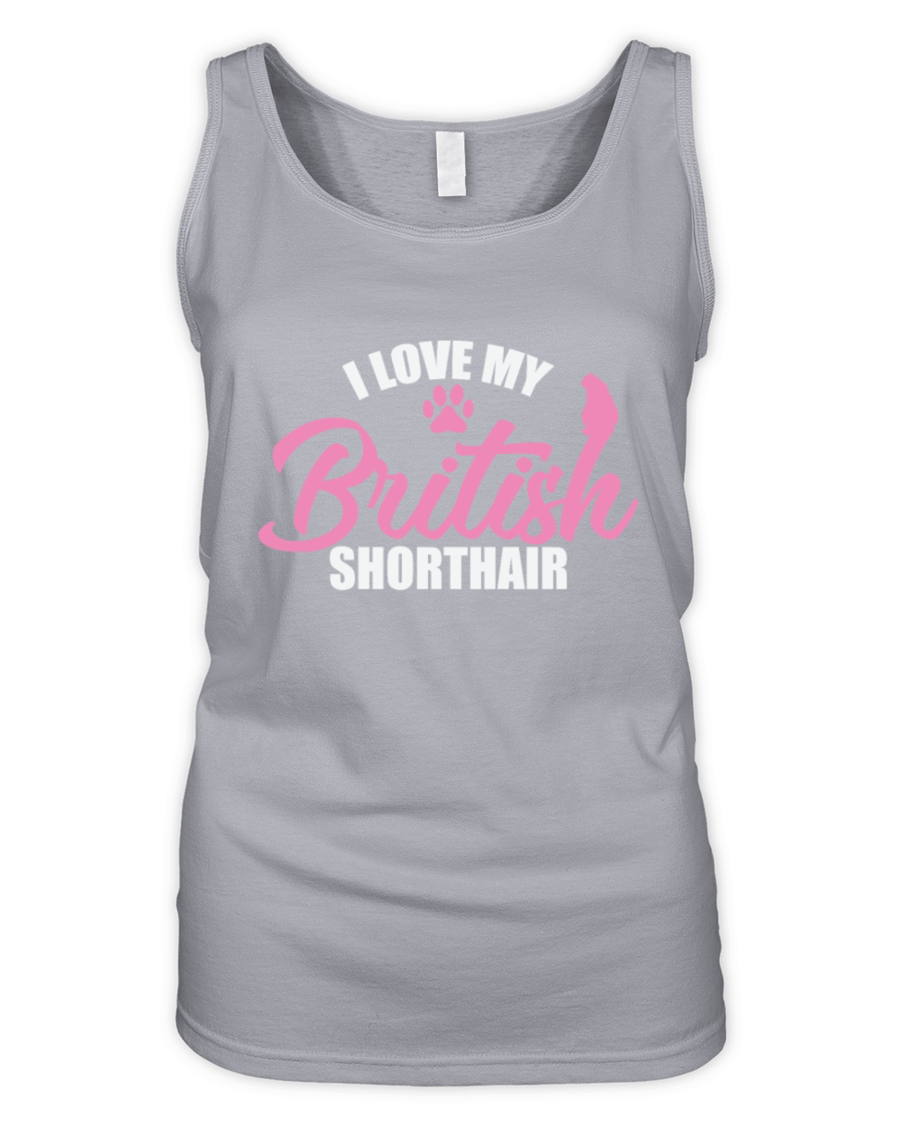 I Love my British Shorthair Cat Pet Organic Women's Tank Top