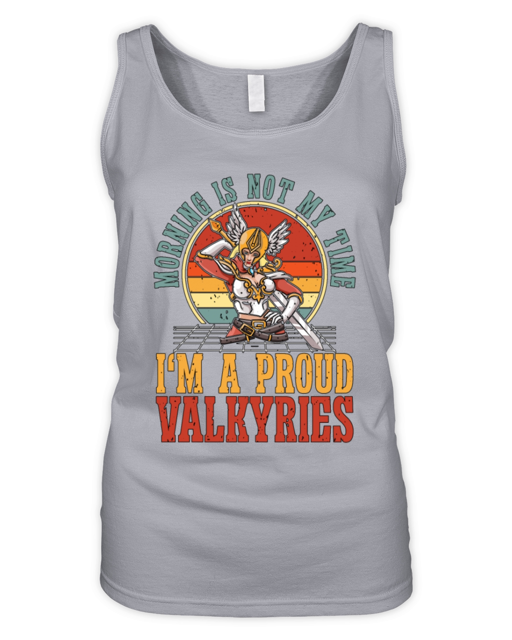 Valkyries Morning Is Not My Time Im Norse Viking Organic Women's Tank Top