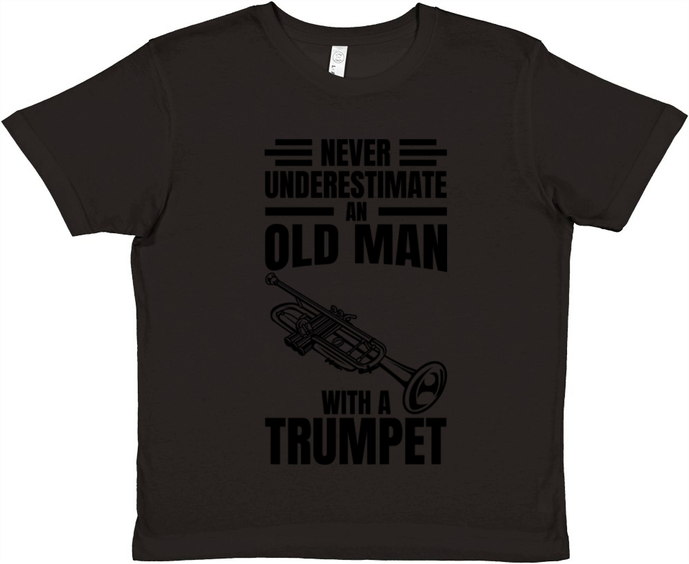 Trumpet Grandpa Premium Kids Crewneck T-shirt