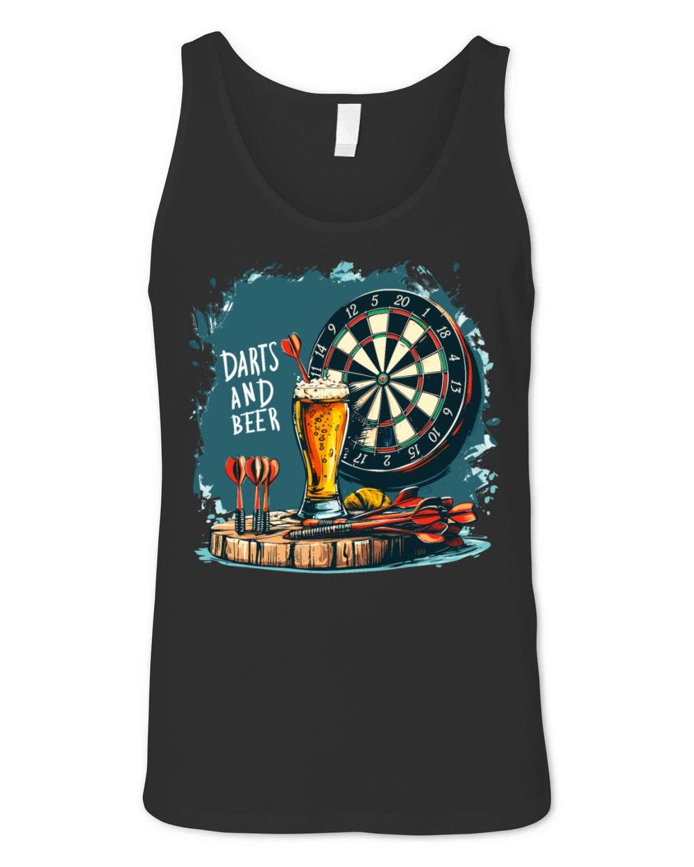 Darts And Beer Dart Saying Sport Unisex Jersey Tank
