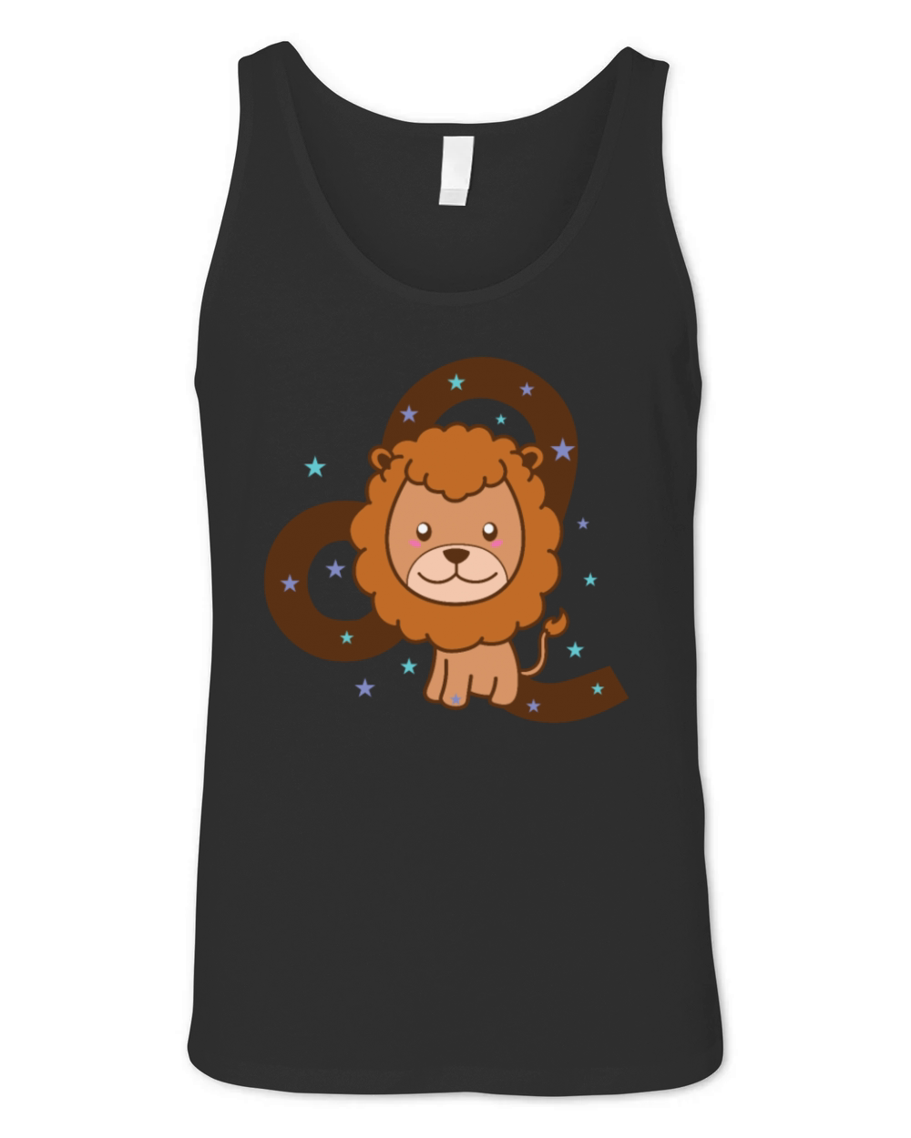 Leo Zodiac Sign as Animal Horoscope Unisex Jersey Tank