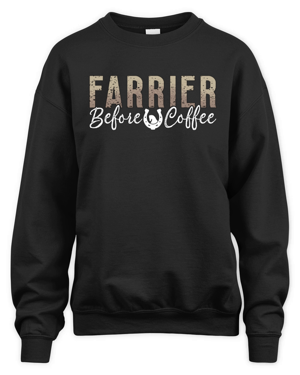 Farrier Before Coffee Metalworker Coffee Lover Unisex Premium Crewneck Sweatshirt