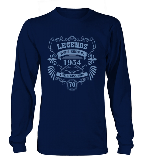 70th Birthday Vintage 1954 Vintage Western Long sleeved Unisex