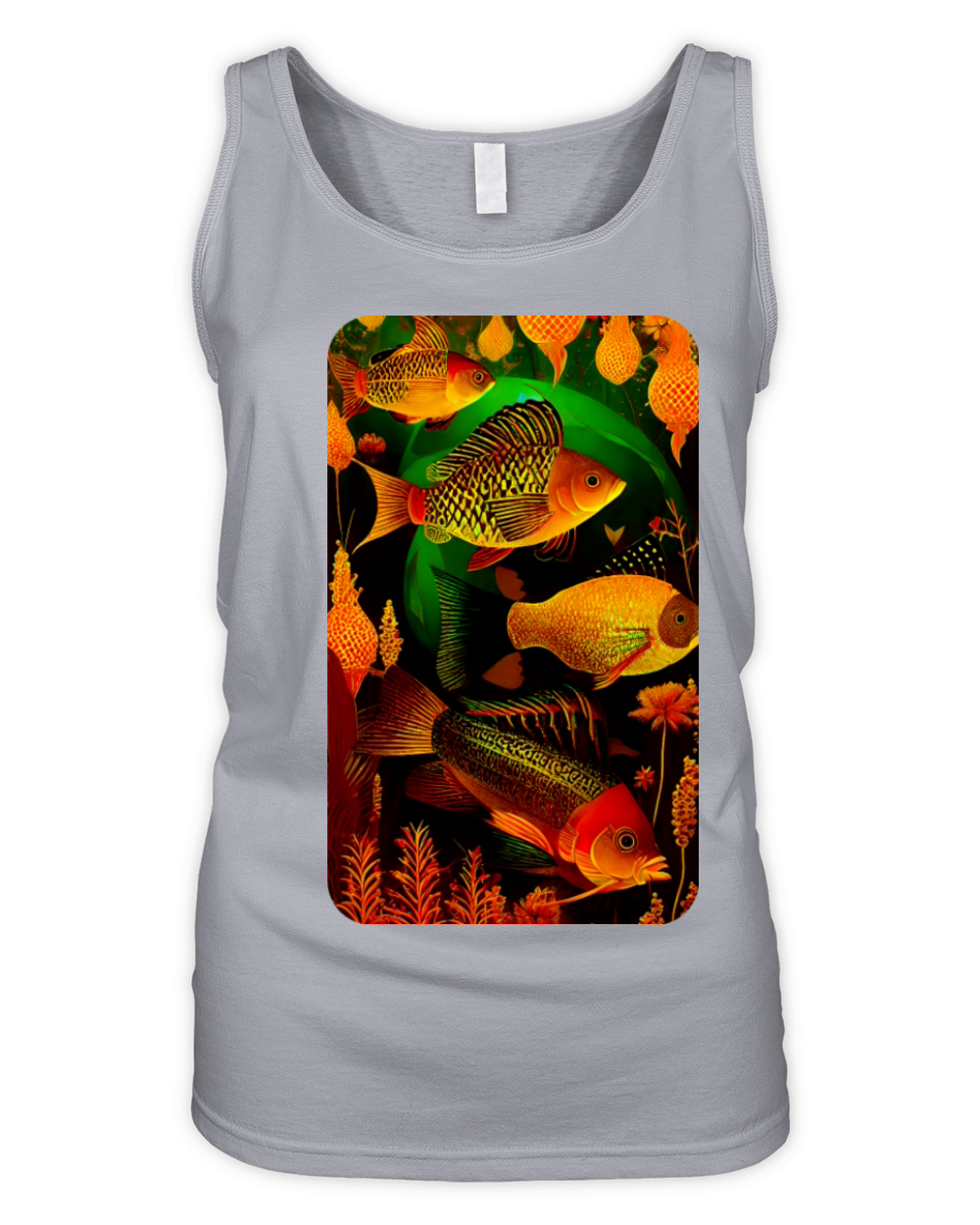 Vintage Deep Sea Art by Dreamscape Shirts Organic Women's Tank Top
