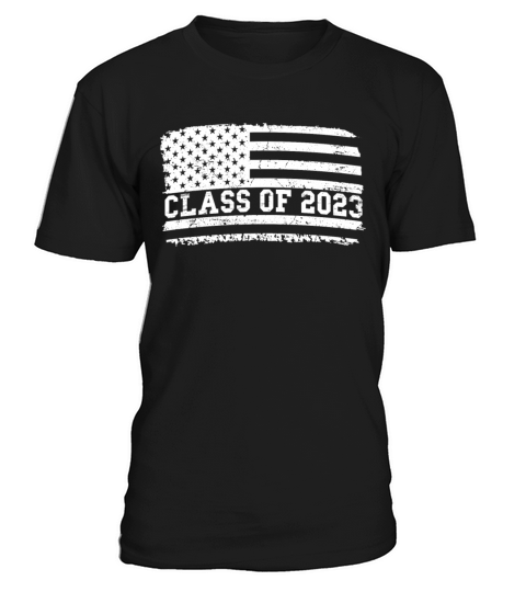 Graduation Class of 2023 Vintage Us American Flag T-Shirt Unisex