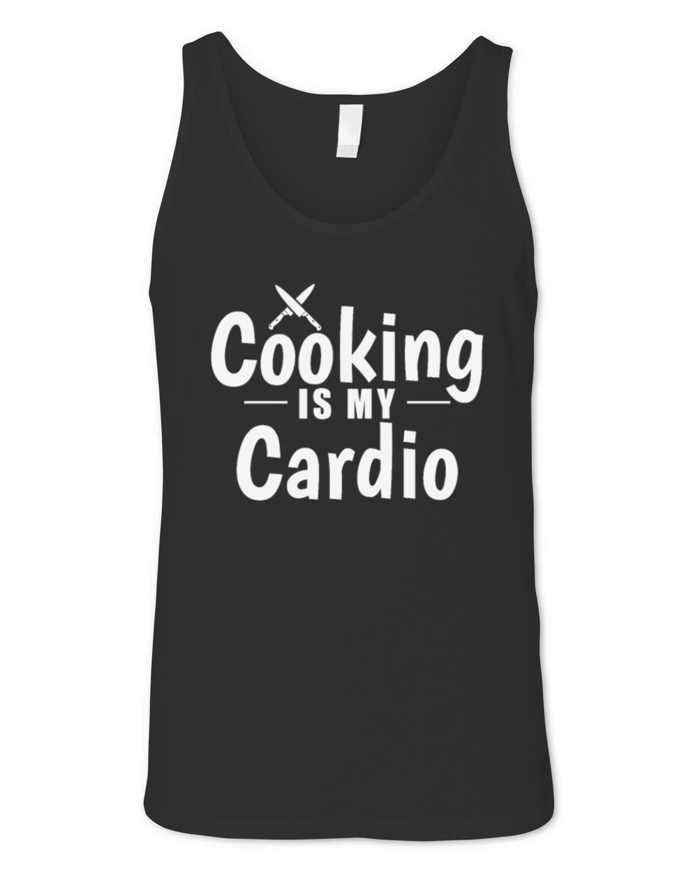 Cooking is my Cardio Cook Hobby Food Kitchen Unisex Jersey Tank