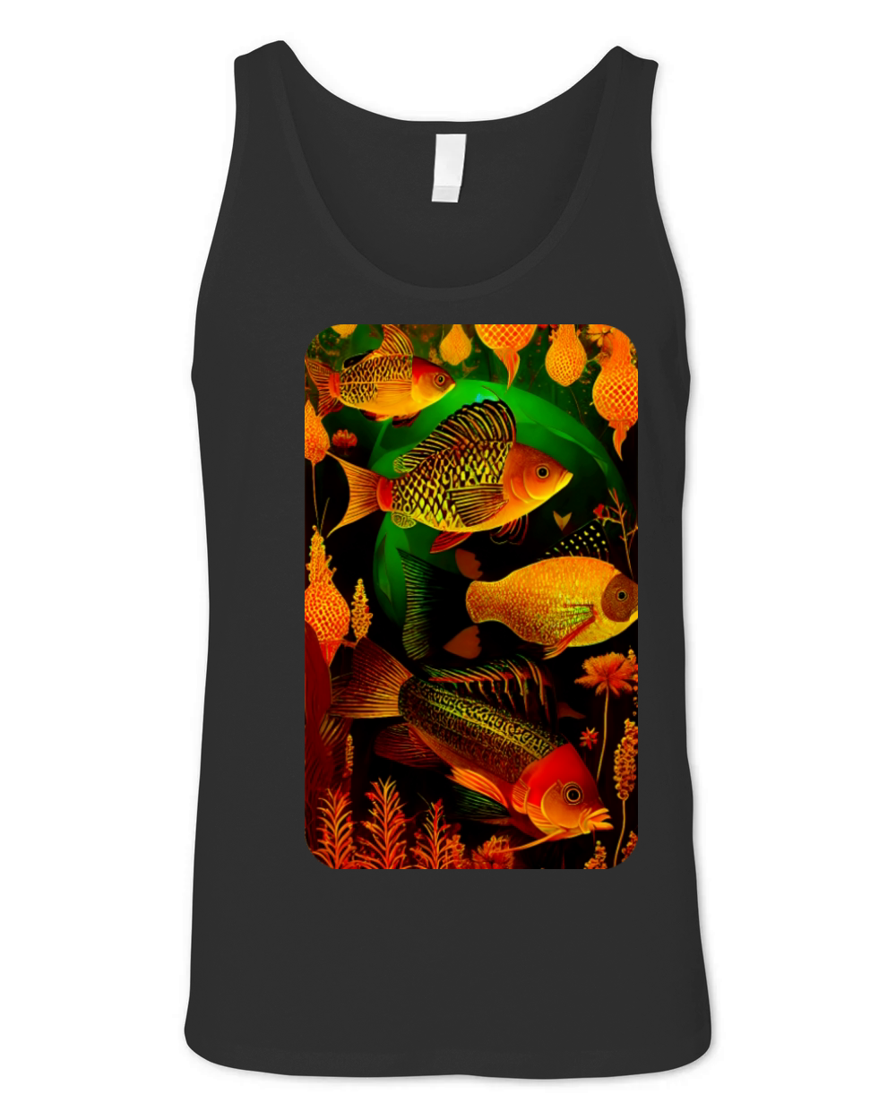 Vintage Deep Sea Art by Dreamscape Shirts Unisex Jersey Tank