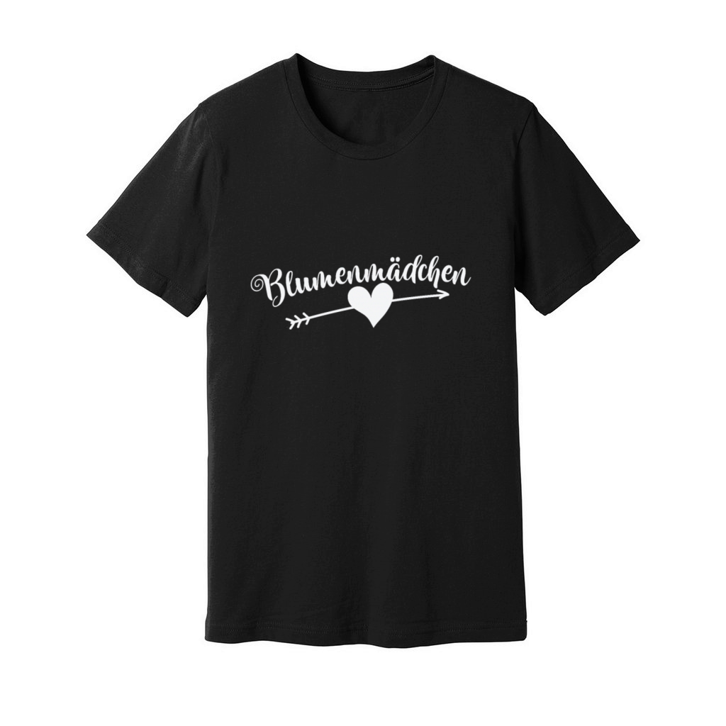 Flower Girl Heart with Arrow Unisex Jersey Tee