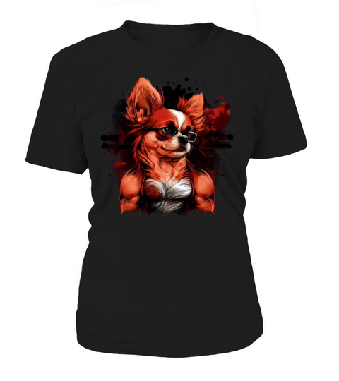 Chihuahua - Fitness Girl Bodybuilding Gym Dog Women's T-Shirt