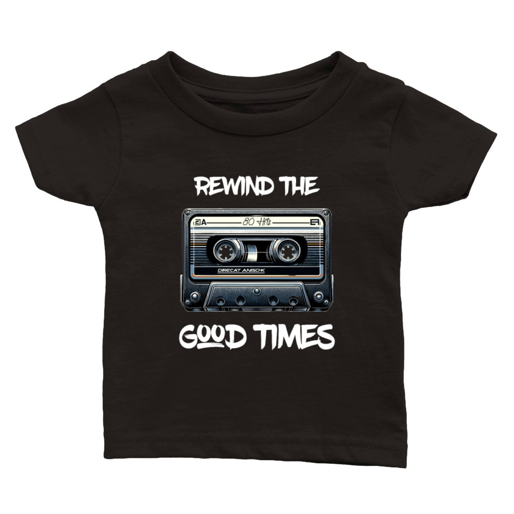 Vintage Retro Cassette From 80s 90s Classic Baby Crewneck T-shirt